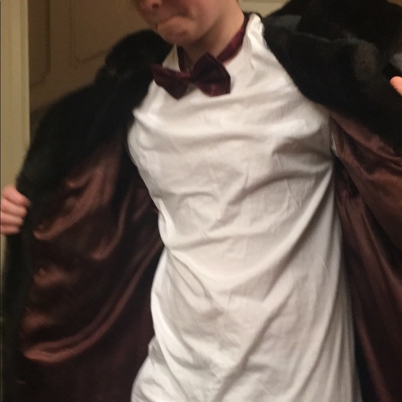 Deep Brown Fur Coat (Faux) - Picture 6 of 8